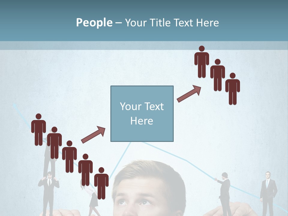 A Group Of People Standing On Top Of A Table PowerPoint Template