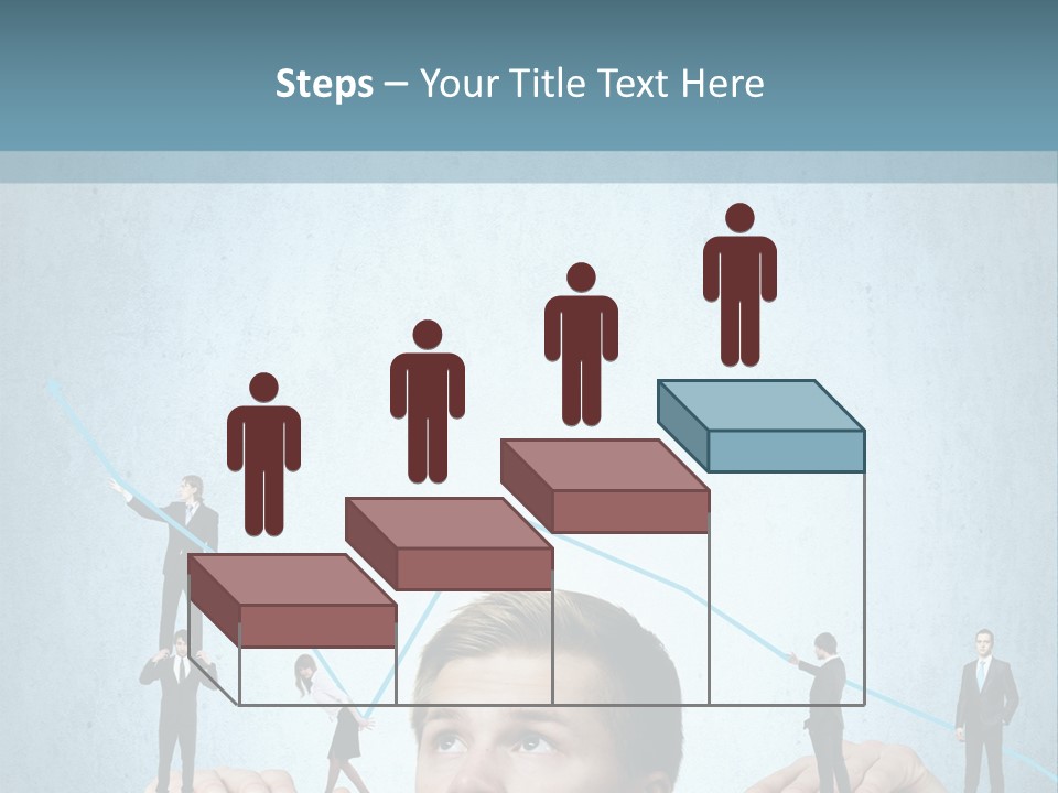 A Group Of People Standing On Top Of A Table PowerPoint Template