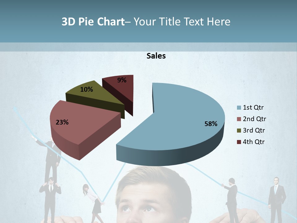A Group Of People Standing On Top Of A Table PowerPoint Template