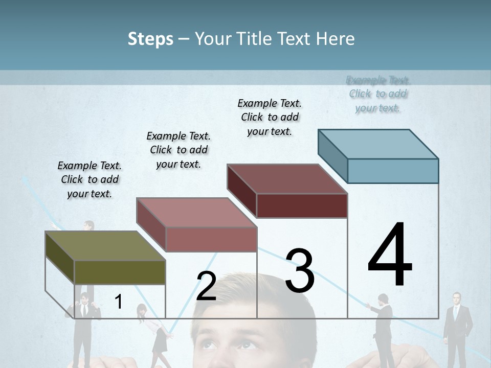 A Group Of People Standing On Top Of A Table PowerPoint Template