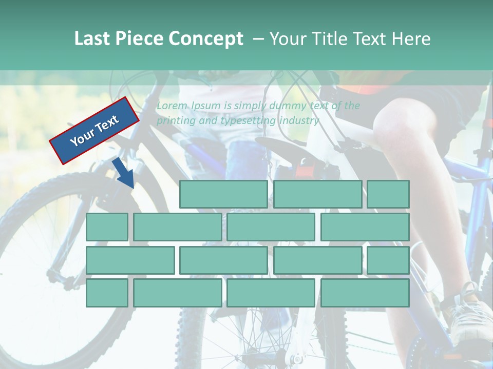 A Couple Of People Riding Bikes Next To Each Other PowerPoint Template