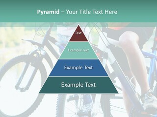 A Couple Of People Riding Bikes Next To Each Other PowerPoint Template