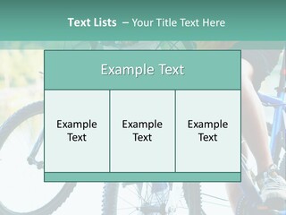 A Couple Of People Riding Bikes Next To Each Other PowerPoint Template