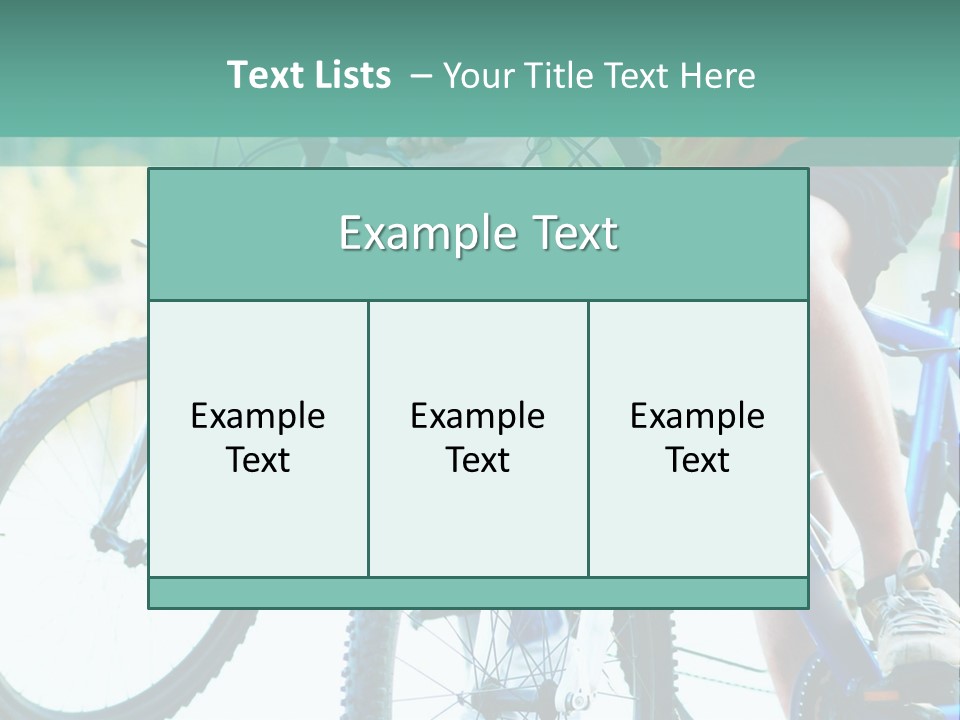 A Couple Of People Riding Bikes Next To Each Other PowerPoint Template