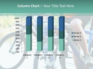 A Couple Of People Riding Bikes Next To Each Other PowerPoint Template