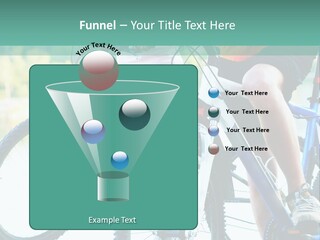A Couple Of People Riding Bikes Next To Each Other PowerPoint Template