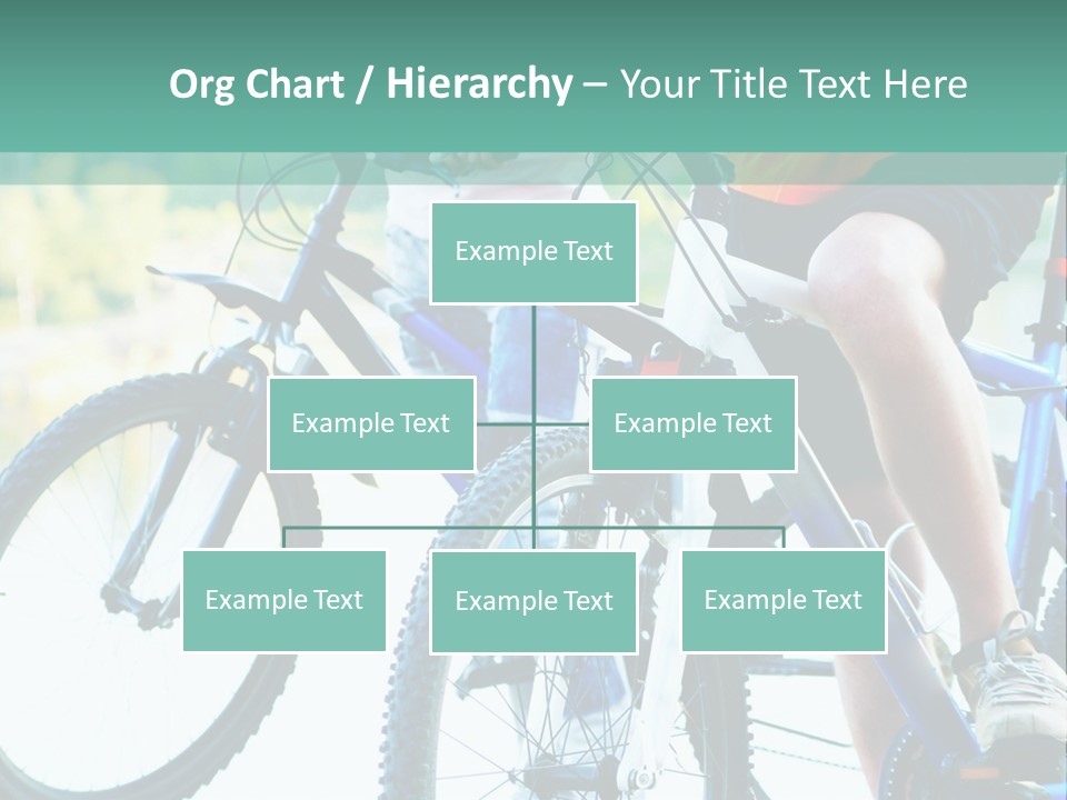 A Couple Of People Riding Bikes Next To Each Other PowerPoint Template