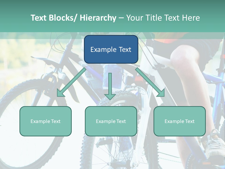 A Couple Of People Riding Bikes Next To Each Other PowerPoint Template