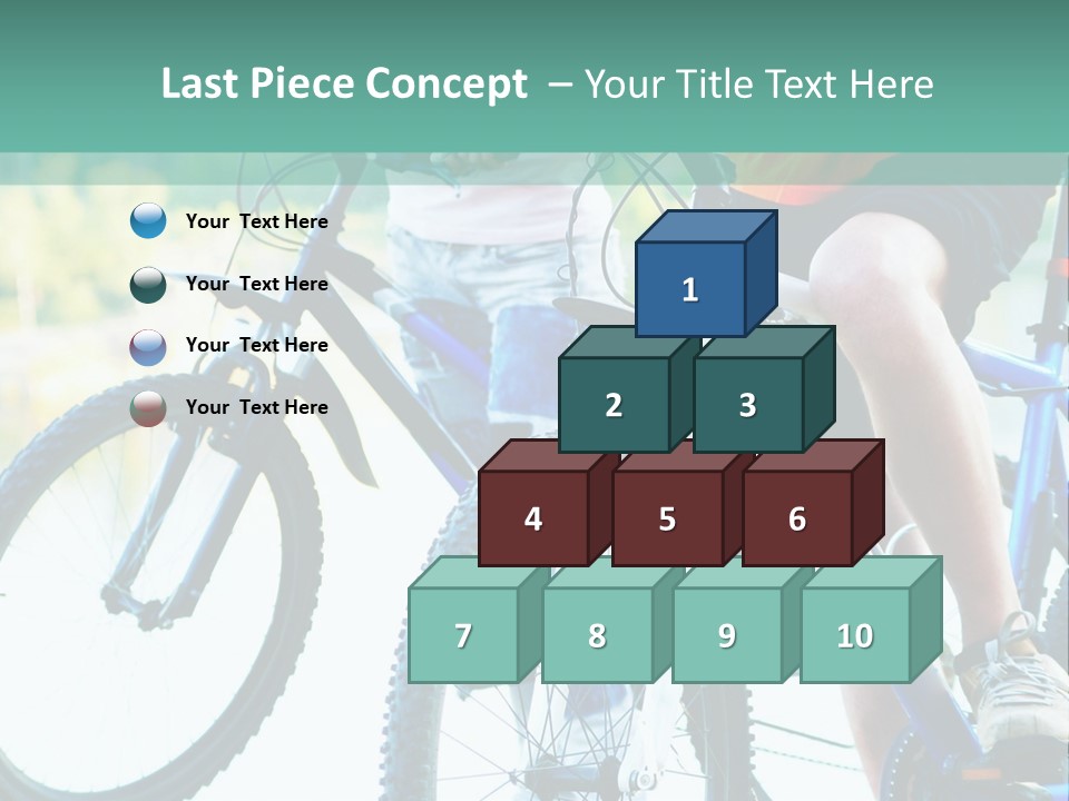 A Couple Of People Riding Bikes Next To Each Other PowerPoint Template