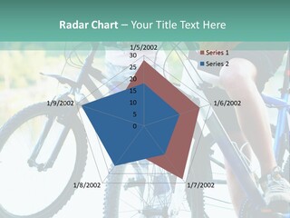 A Couple Of People Riding Bikes Next To Each Other PowerPoint Template