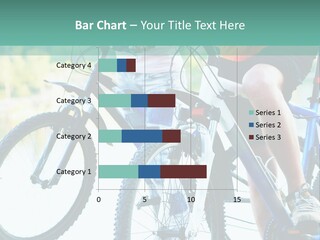 A Couple Of People Riding Bikes Next To Each Other PowerPoint Template