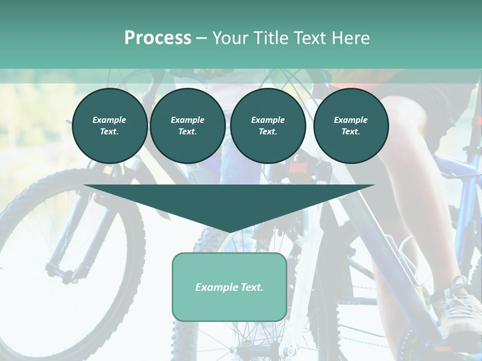 A Couple Of People Riding Bikes Next To Each Other PowerPoint Template