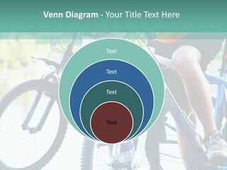 A Couple Of People Riding Bikes Next To Each Other PowerPoint Template