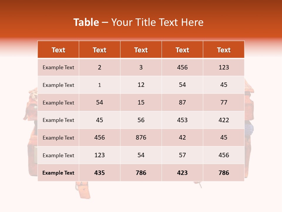 A Piece Of Luggage With A Towel And Other Items In It PowerPoint Template