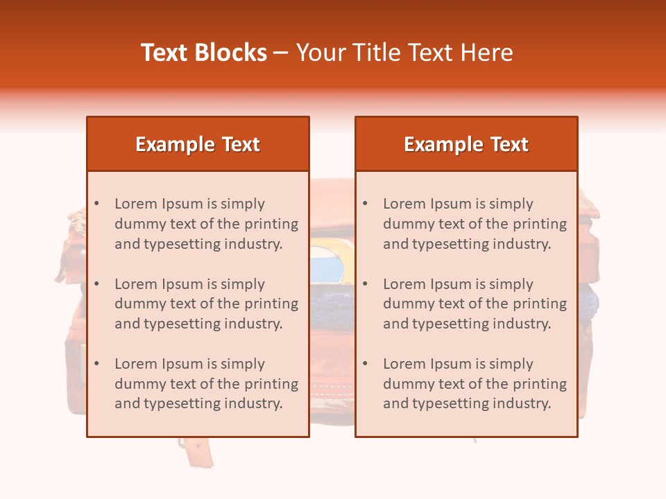 A Piece Of Luggage With A Towel And Other Items In It PowerPoint Template
