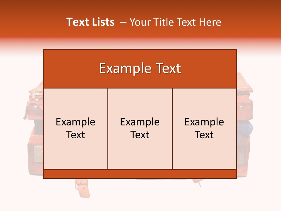 A Piece Of Luggage With A Towel And Other Items In It PowerPoint Template