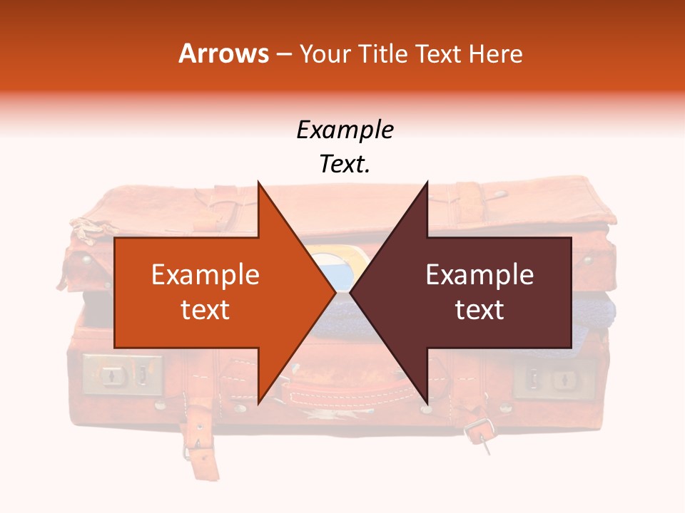 A Piece Of Luggage With A Towel And Other Items In It PowerPoint Template