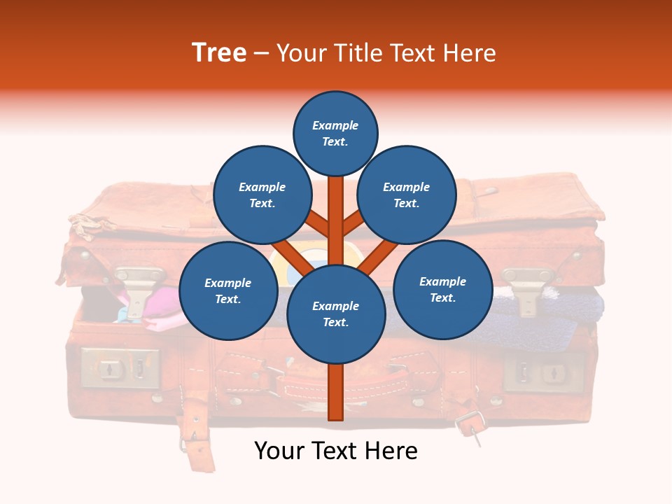 A Piece Of Luggage With A Towel And Other Items In It PowerPoint Template