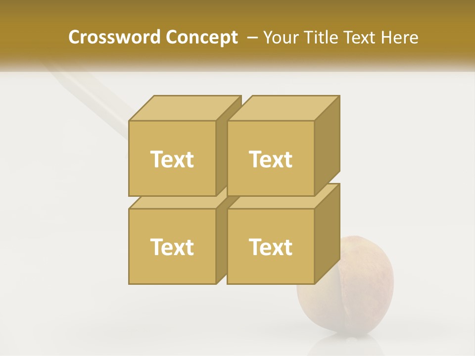 An Apple With A Syring Inside Of It PowerPoint Template