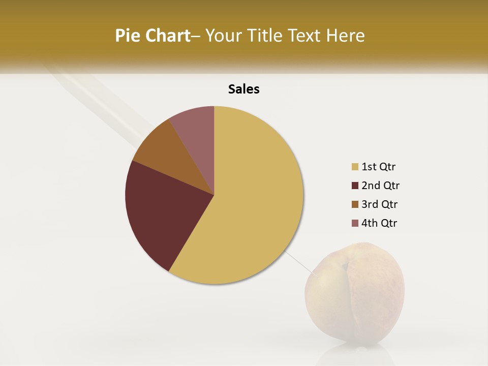 An Apple With A Syring Inside Of It PowerPoint Template