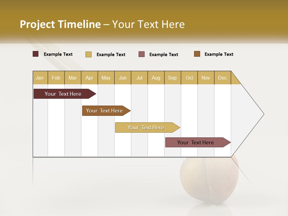 An Apple With A Syring Inside Of It PowerPoint Template