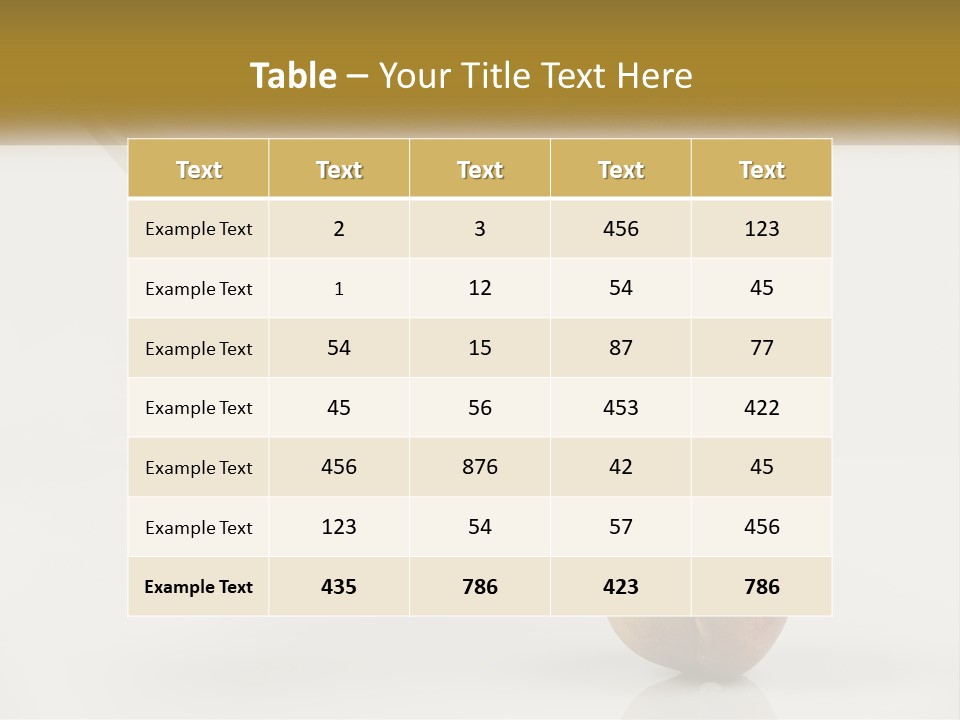 An Apple With A Syring Inside Of It PowerPoint Template