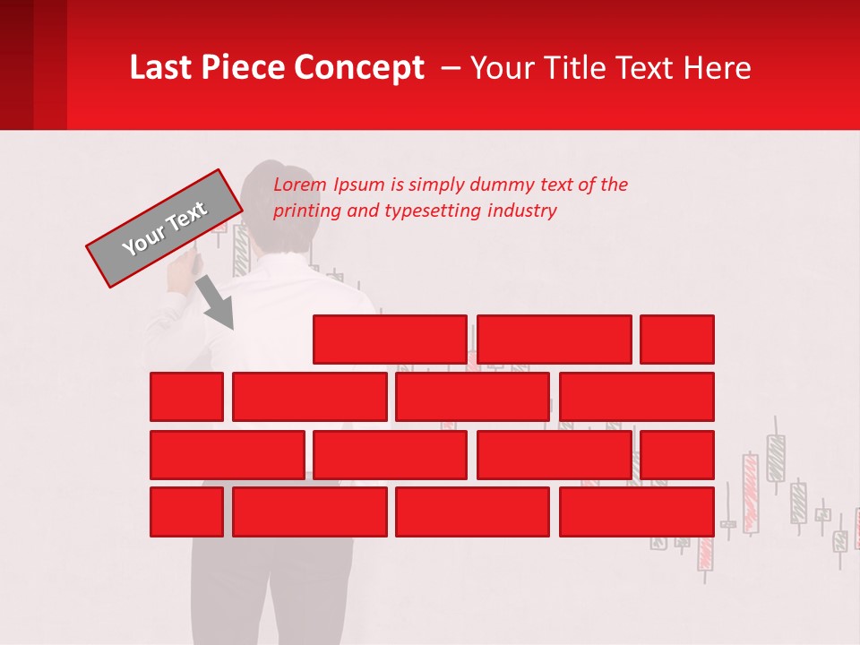 A Man Drawing A Chart On A Wall PowerPoint Template