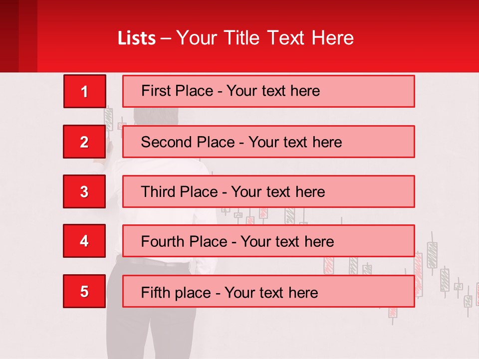 A Man Drawing A Chart On A Wall PowerPoint Template