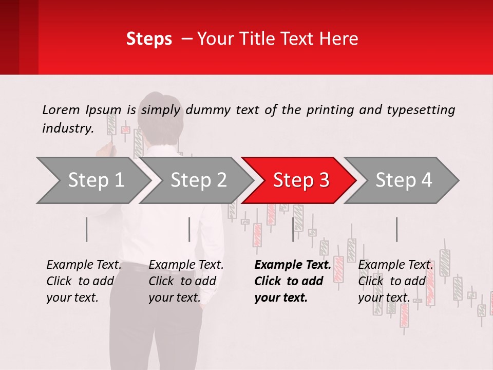 A Man Drawing A Chart On A Wall PowerPoint Template