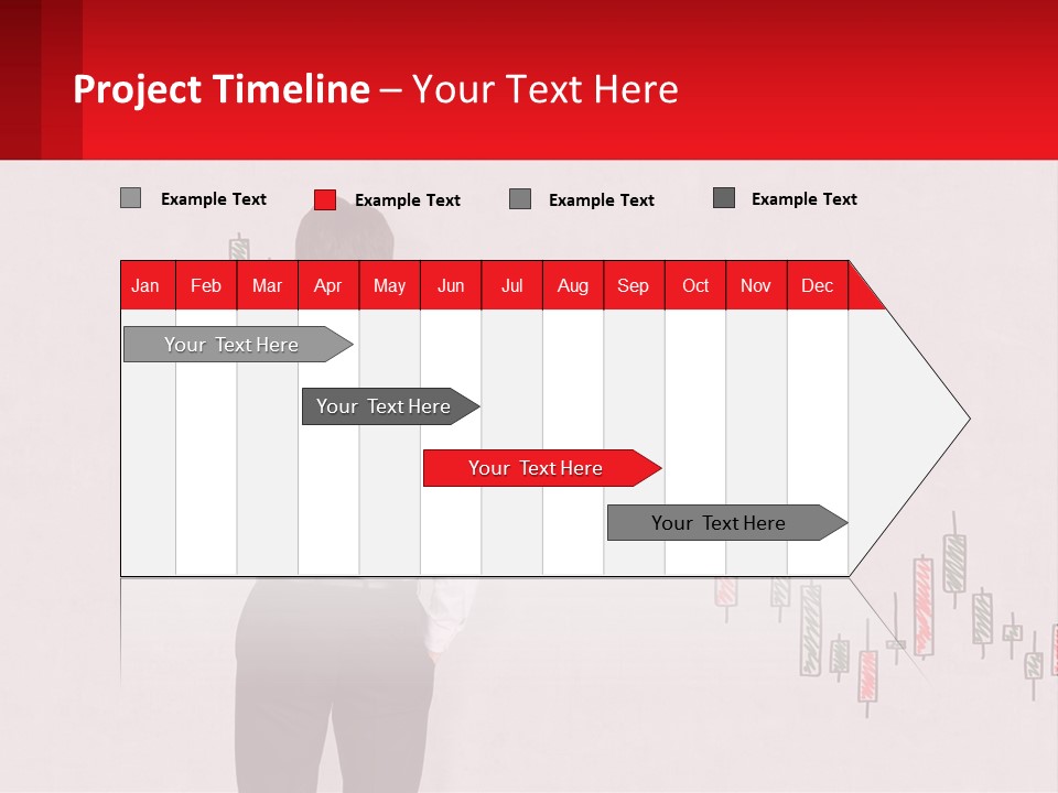 A Man Drawing A Chart On A Wall PowerPoint Template
