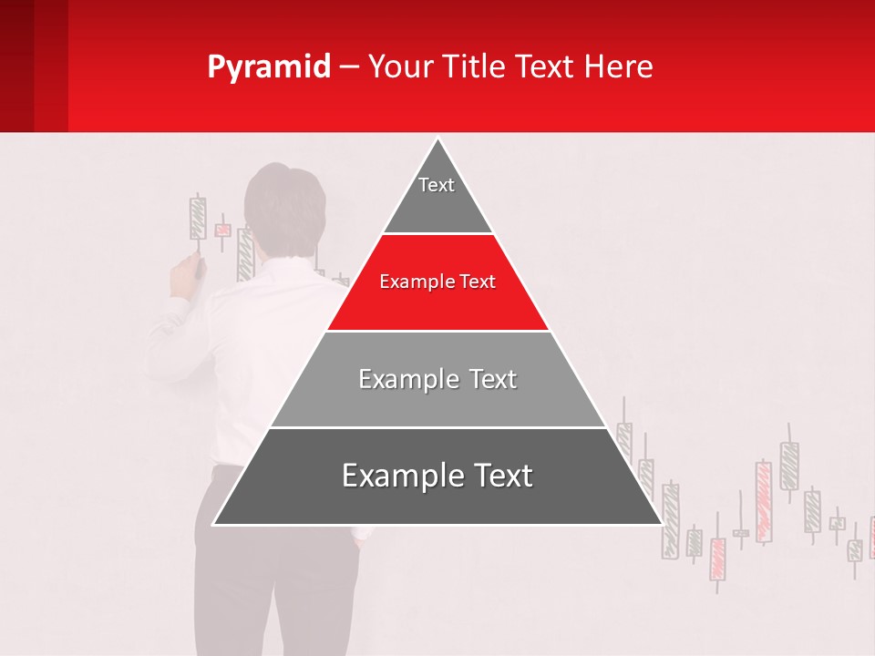 A Man Drawing A Chart On A Wall PowerPoint Template