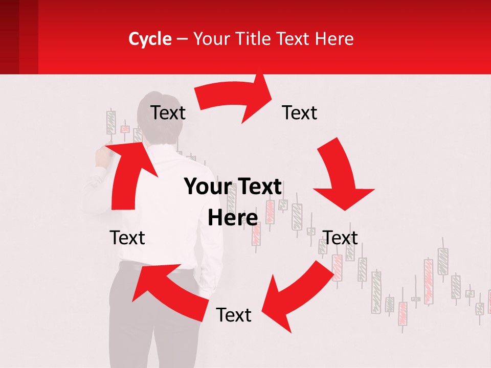 A Man Drawing A Chart On A Wall PowerPoint Template