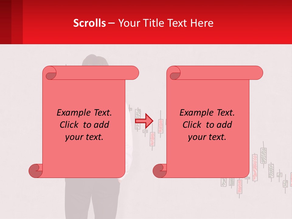 A Man Drawing A Chart On A Wall PowerPoint Template