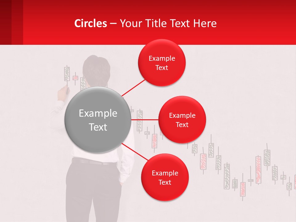 A Man Drawing A Chart On A Wall PowerPoint Template