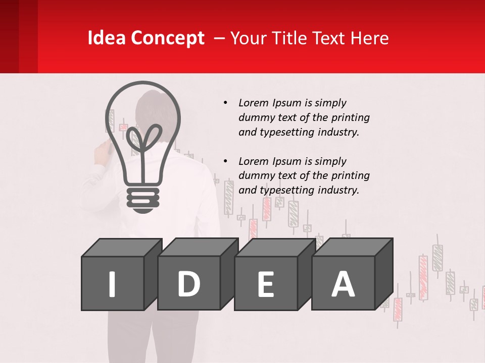 A Man Drawing A Chart On A Wall PowerPoint Template