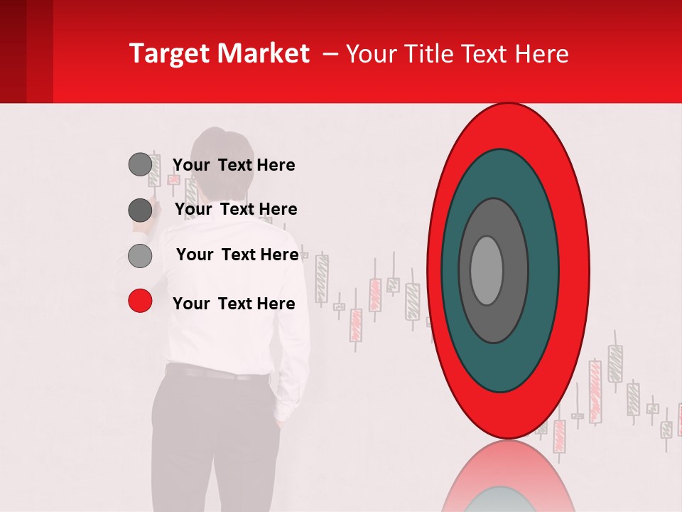 A Man Drawing A Chart On A Wall PowerPoint Template
