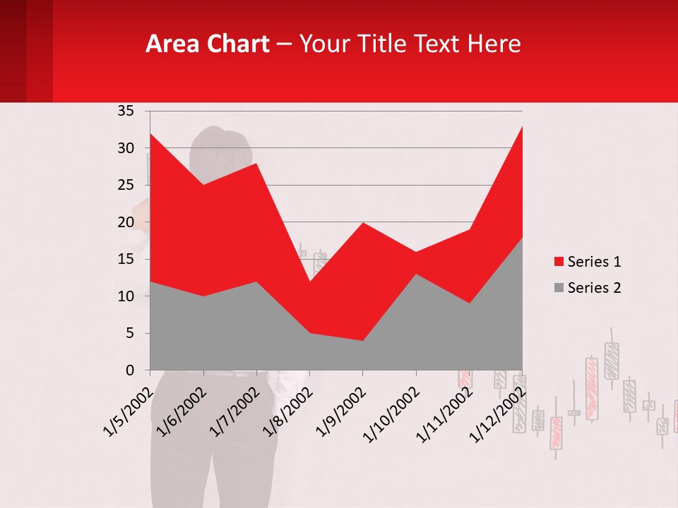A Man Drawing A Chart On A Wall PowerPoint Template
