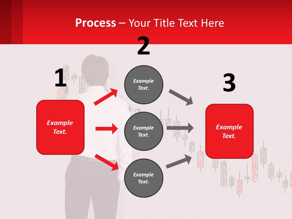 A Man Drawing A Chart On A Wall PowerPoint Template