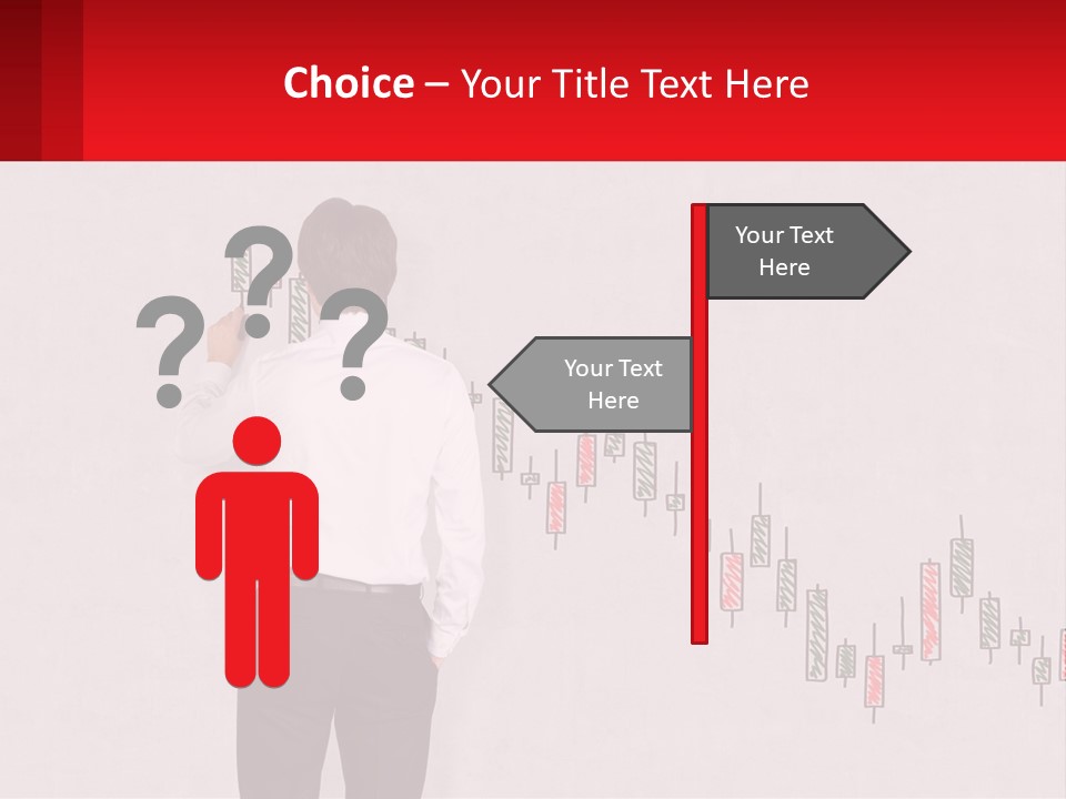 A Man Drawing A Chart On A Wall PowerPoint Template