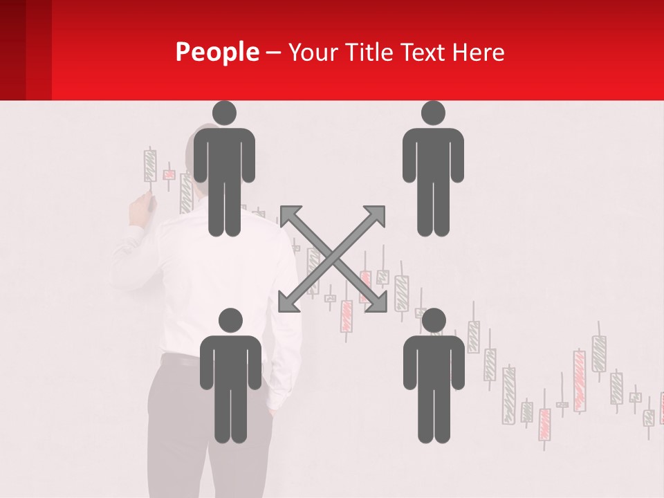 A Man Drawing A Chart On A Wall PowerPoint Template