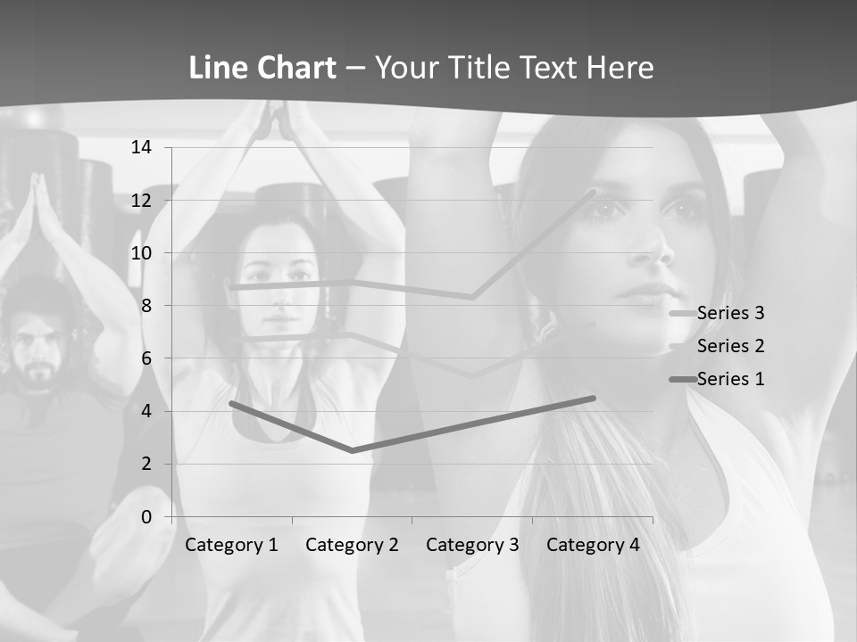 A Group Of People Doing Yoga In A Gym PowerPoint Template