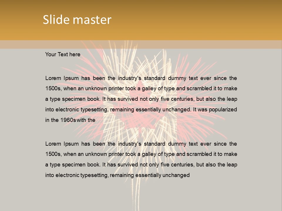 A Canadian Flag With Fireworks In The Background PowerPoint Template