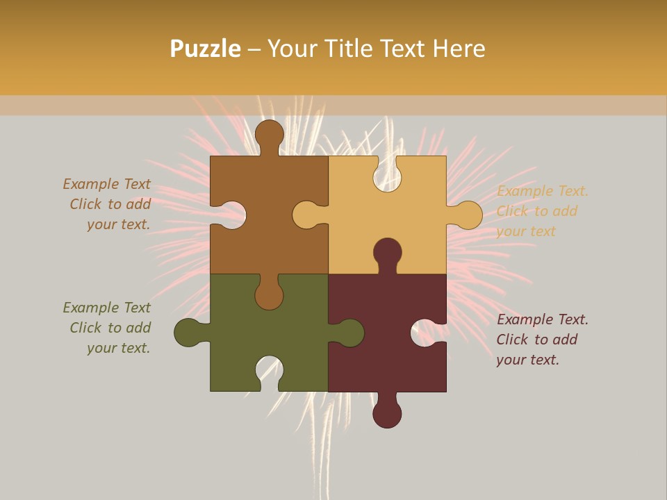 A Canadian Flag With Fireworks In The Background PowerPoint Template