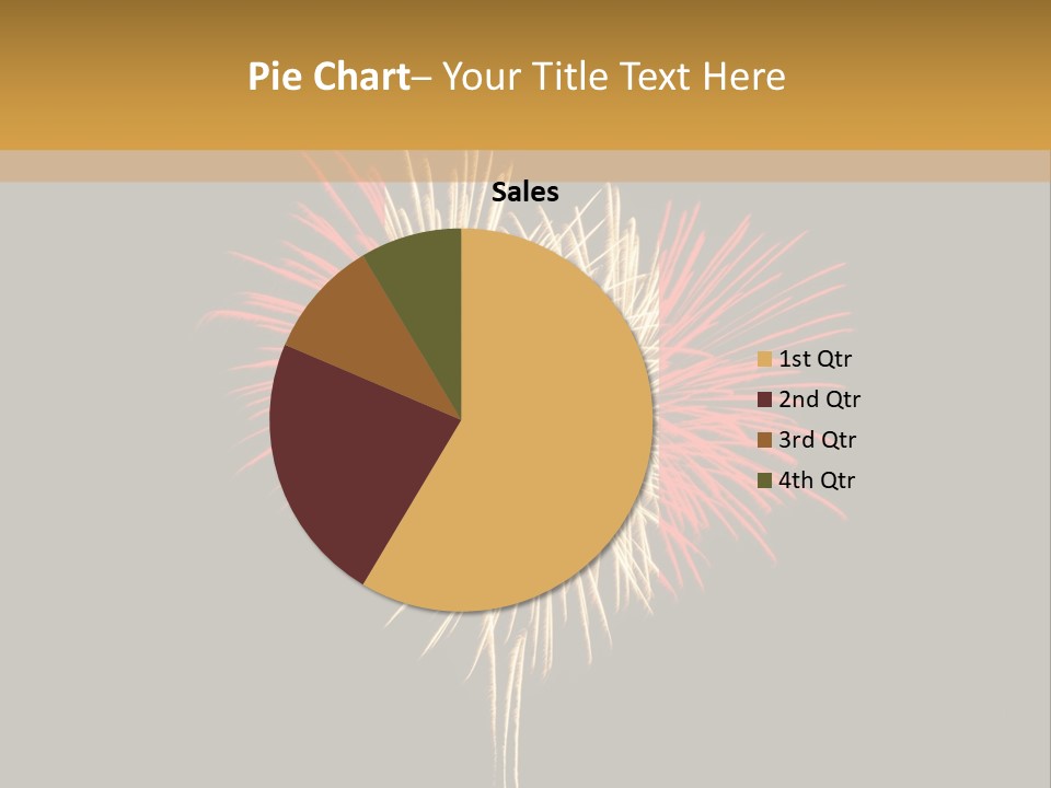 A Canadian Flag With Fireworks In The Background PowerPoint Template