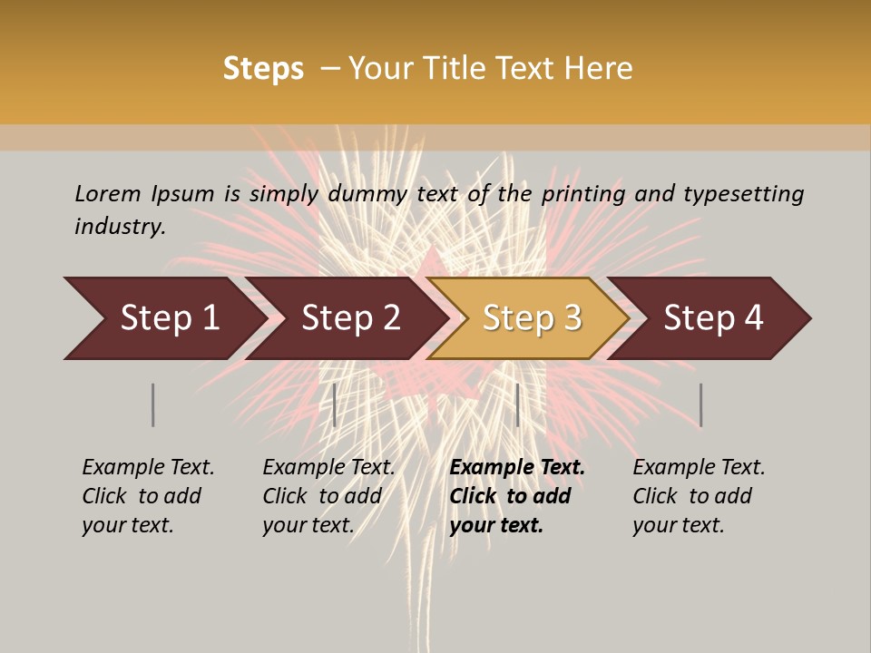 A Canadian Flag With Fireworks In The Background PowerPoint Template