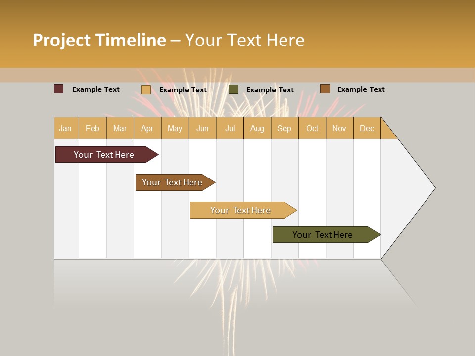 A Canadian Flag With Fireworks In The Background PowerPoint Template