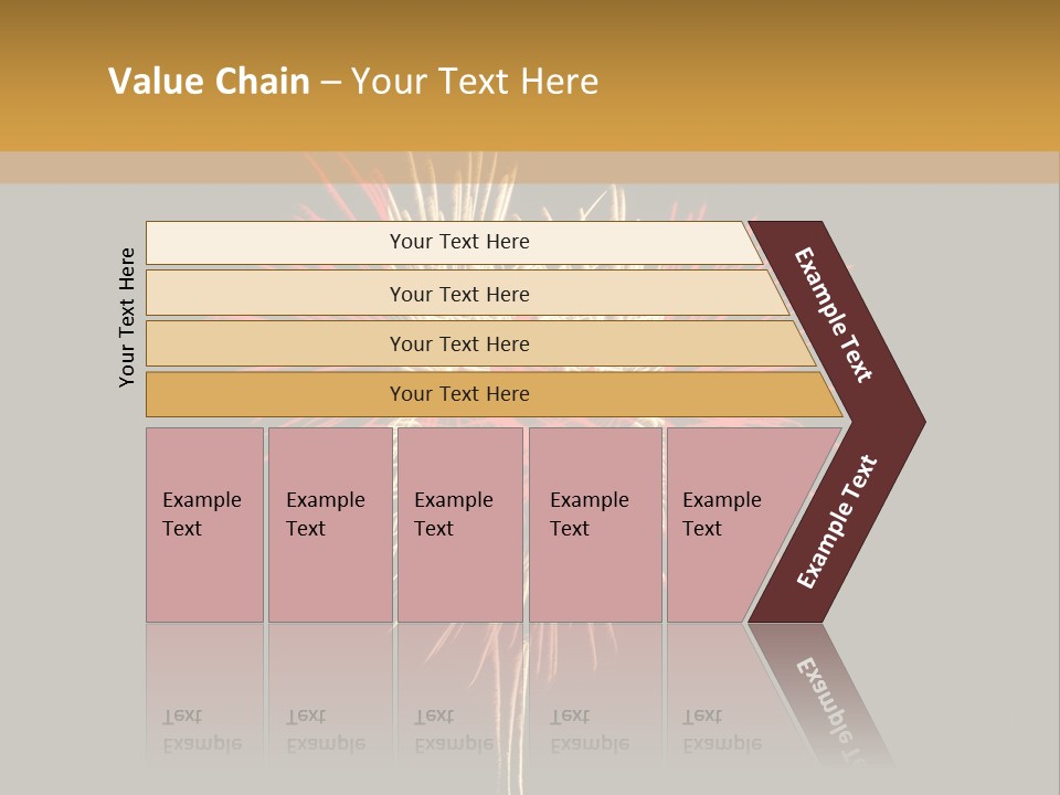 A Canadian Flag With Fireworks In The Background PowerPoint Template
