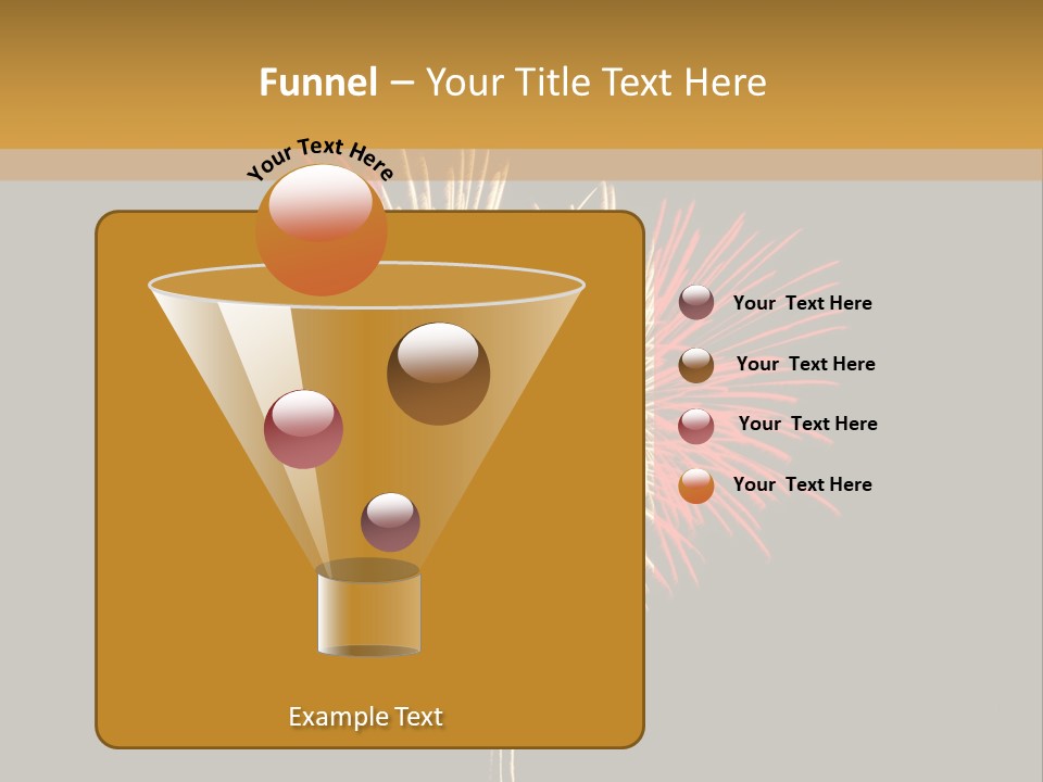 A Canadian Flag With Fireworks In The Background PowerPoint Template