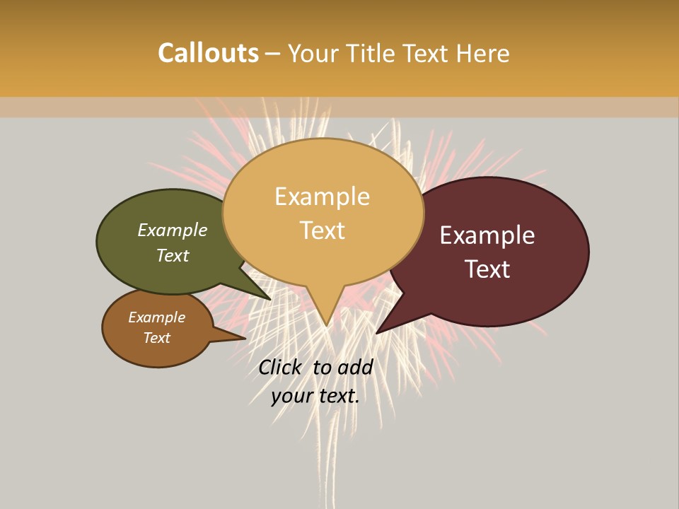 A Canadian Flag With Fireworks In The Background PowerPoint Template