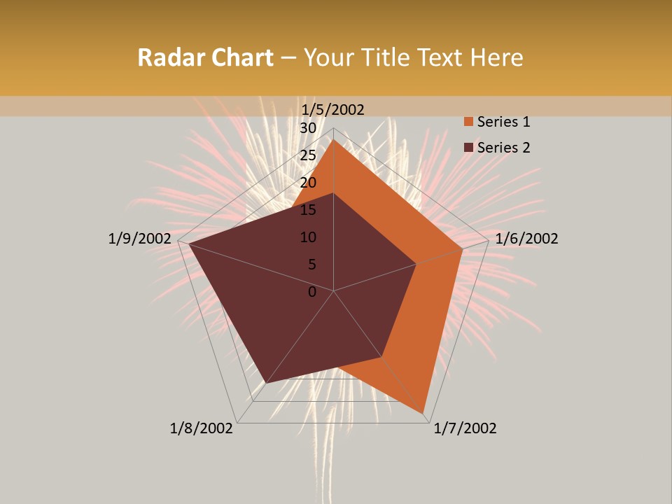 A Canadian Flag With Fireworks In The Background PowerPoint Template
